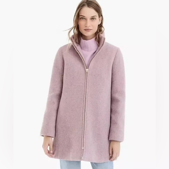 J. Crew Jackets & Blazers - J. Crew Italian stadium-cloth wool lodge coat (heathered purple/pink)